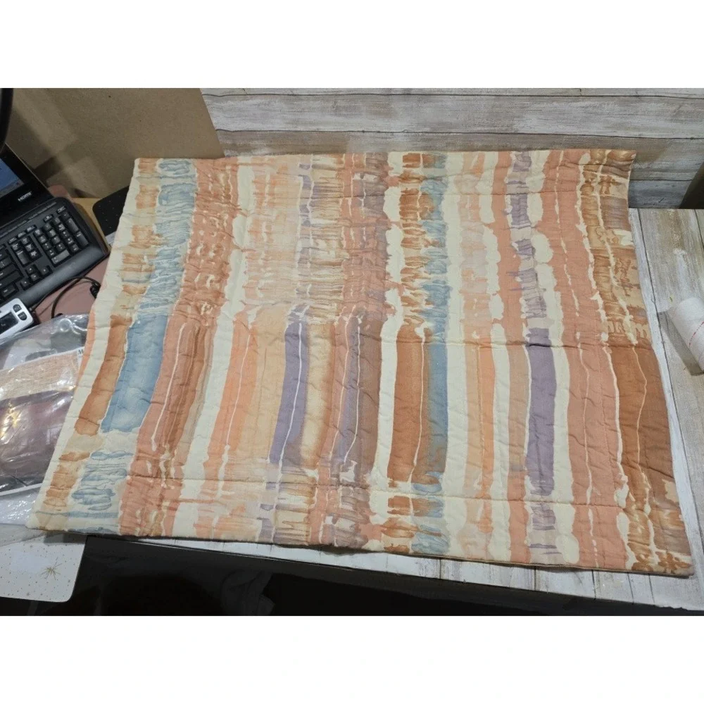 Martex Mary McFadden Wind Drifts Tailored Pillow‎ Sham Standard Vintage Earthy